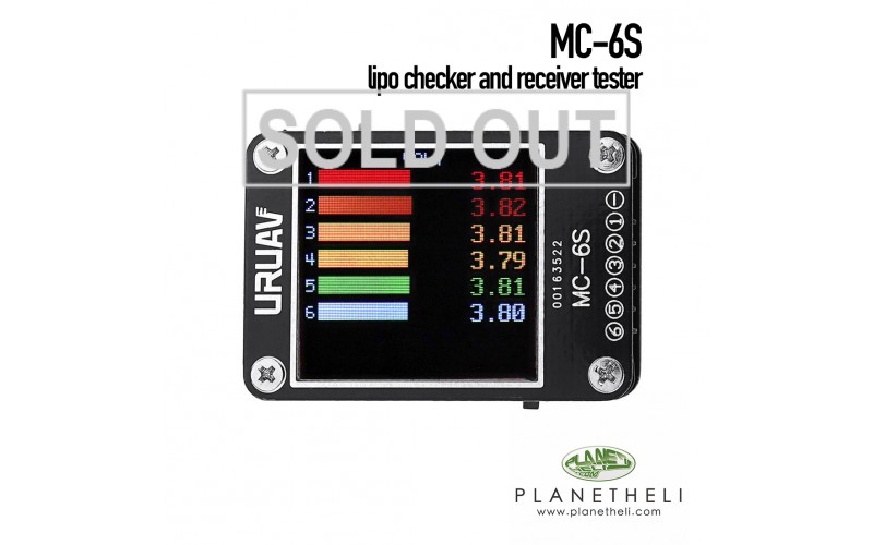 URUAV MC-6S 1-6S Lipo Battery Voltage Checker Receiver Signal Tester